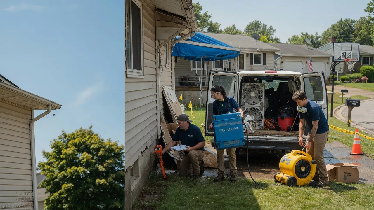 Ceiling Leak Cleanup in Hawkins, WI near me