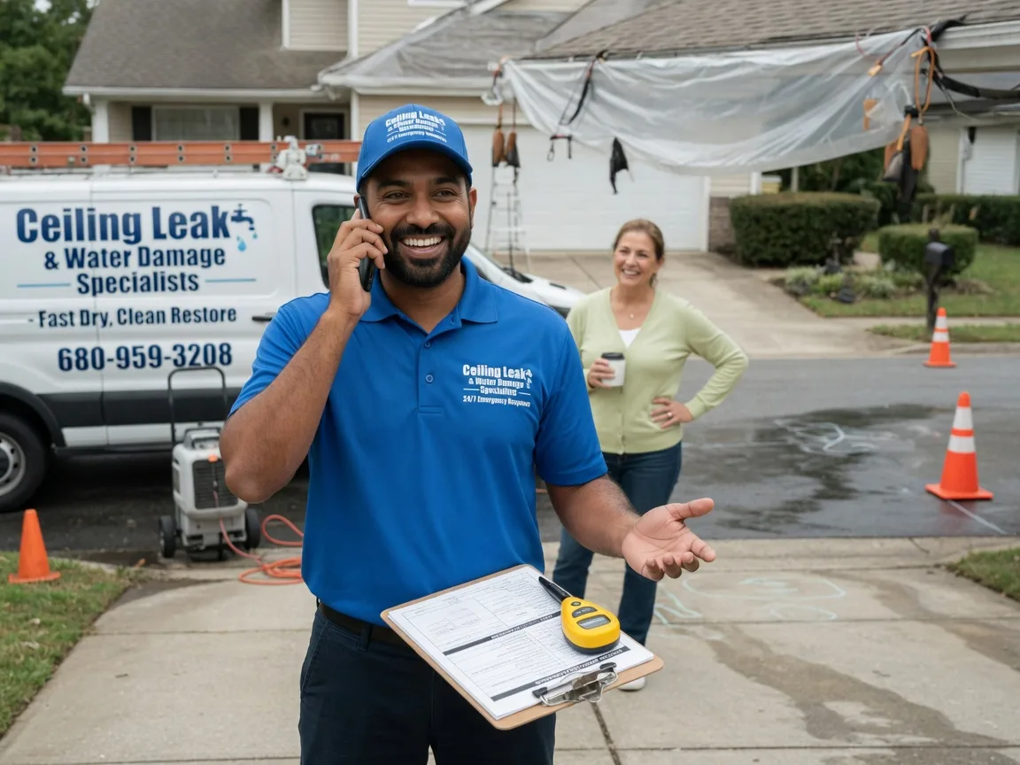 Ceiling Leak Cleanup Hawkins, WI FAQs